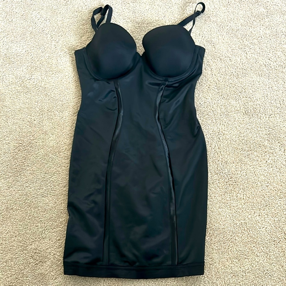 Womens Ultra Firm Control Convertible Shapewear Slip With Underwire Support